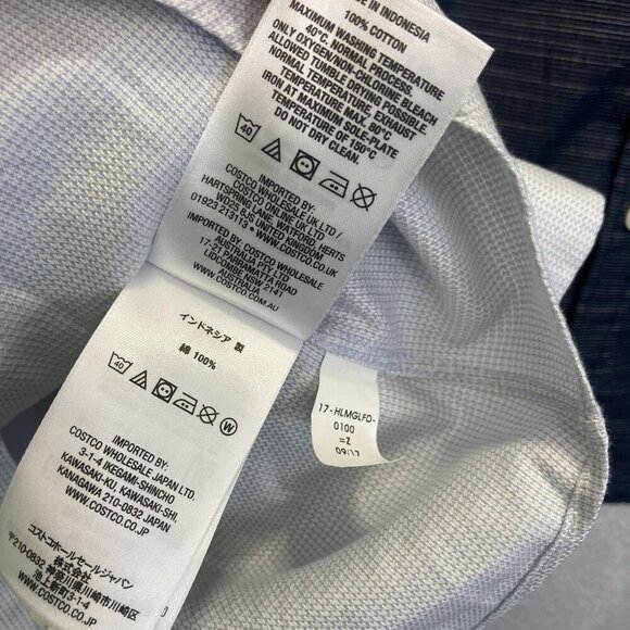 Lot of 2 Beverly Hills Polo Club Kirkland Signature Button Up Shirt Mens Large - Picture 9 of 12